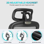 Ergonomic Black Swivel Office Chair