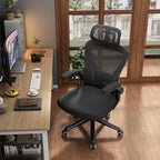 Ergonomic Black Swivel Office Chair
