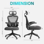 Ergonomic Black Swivel Office Chair