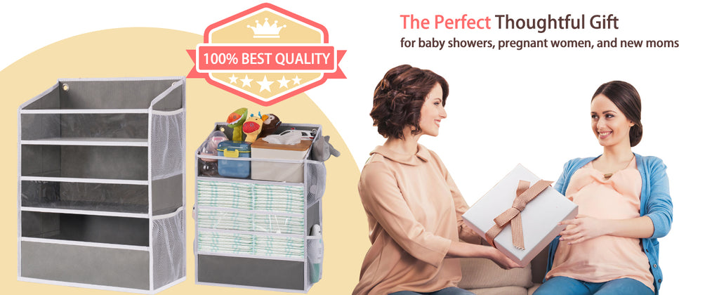 WishJazz XL Hanging Diaper Caddy Organizer