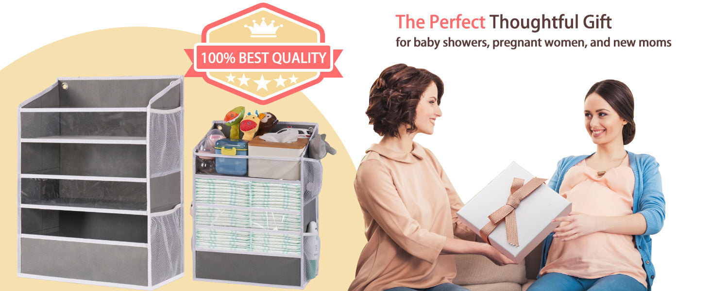 WishJazz XL Hanging Diaper Caddy Organizer