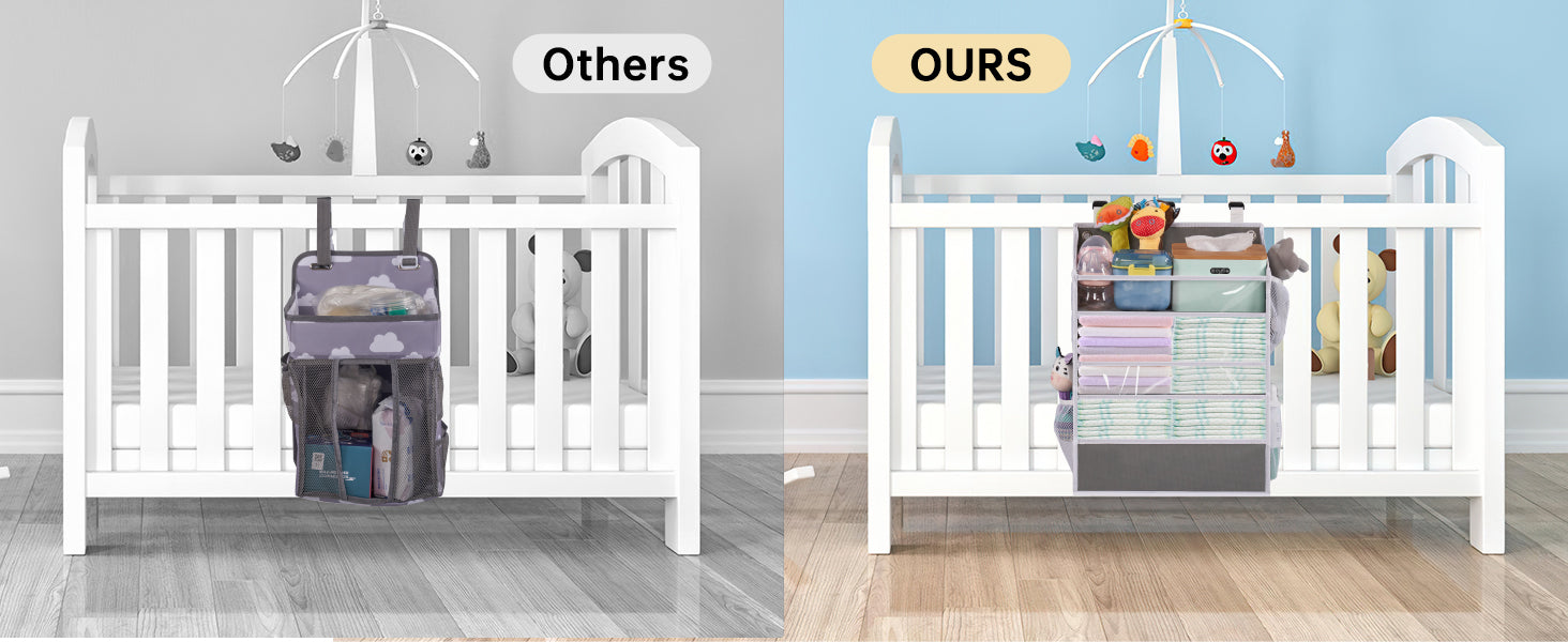 WishJazz XL Hanging Diaper Caddy Organizer