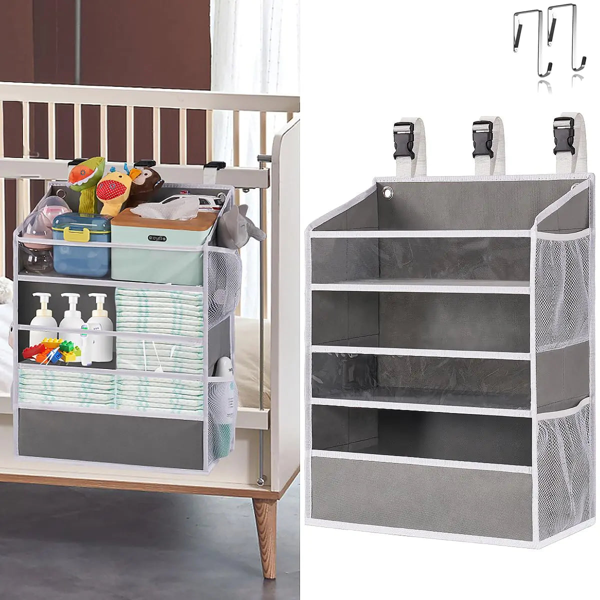 WishJazz XL Hanging Diaper Caddy Organizer