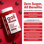 Goli Zero Sugar Trio - World's First 3-in-1 Pre, Post, Probiotic, Apple Cider Vinegar with Vitamin B12 and Probiotics, Ashwagandha & L-Theanine, Vitamin D Gummies